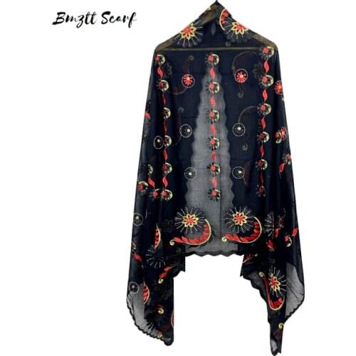 Muslim Fashion Set Foulard Female Hijab Scarf 2021 New Women Scarves Headband Shawls African Women Wraps Bandana BF-238