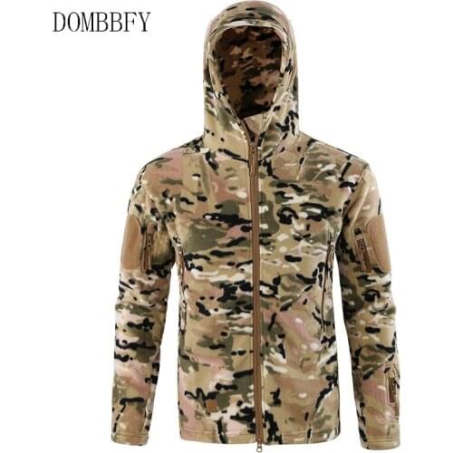 Mens Winter Fleece Jacket Military Tactical Jacket Outdoor Thermal Hiking Camp Jacket Hunting Sport Clothes Men Flight Coats