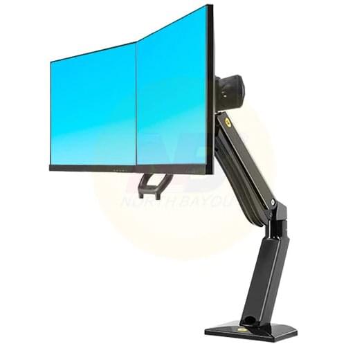 NB F32 Gas Strut 24-32 inch Dual Screen Monitor Mount Bracket Desktop Sit Stand Workstation Load 2-15kgs