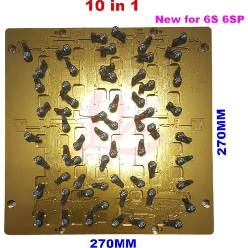 Newest IC CNC Router Parts 10 in 1 Mould Jigs for Repair iPhone 5C, 5s, 6, 6 plus, 6s, 6s plus