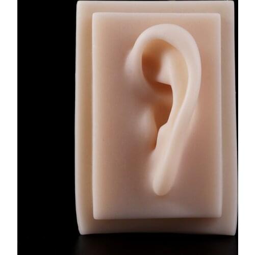 2021 New Human Soft Silicone Left Ear Model Life Size Acupuncture Study Practice Tool Teaching Resources for medical Science