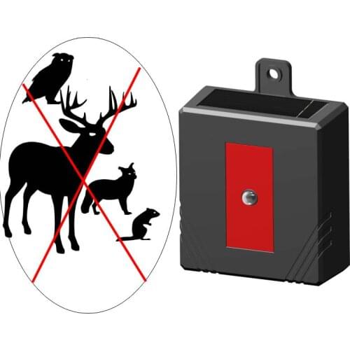 4PCS Solar Powered Animal Repeller Outdoor Motion Sensor Flash Red Light Cat Raccoon Rabbit Fox Dog Repeller Farm Orchard