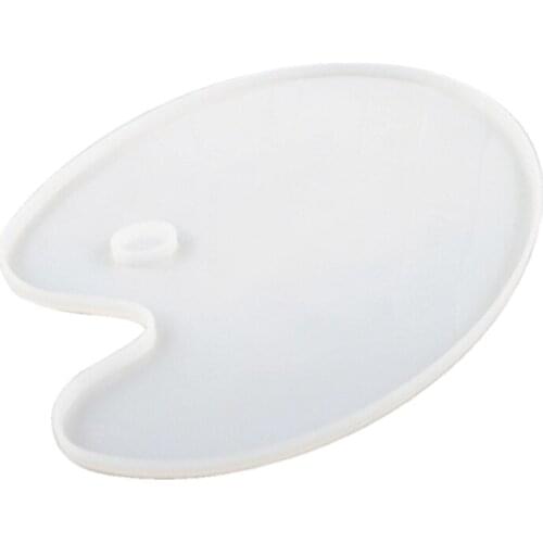 Paint Palette Resin Casting Mold 10 x 8 Inches Oval shape Art Palette Resin Mold X4YD