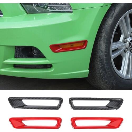 Front Wheel Eyebrow Small Light Lamp Ring Cover Trim Fit for Ford Mustang 2010-2014 ABS Exterior Car Accessories