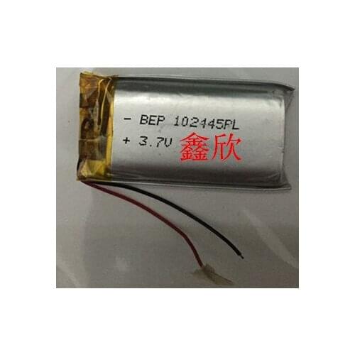 Polymer lithium battery 102445 1000mAh 3.7V backup power MP3 GPS MID phone Rechargeable Li-ion Cell