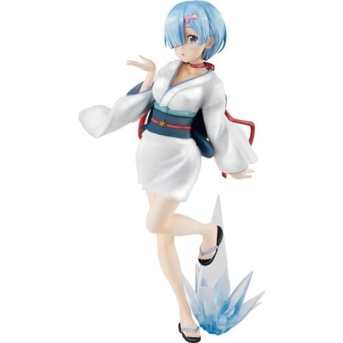 Pre-sale From Zero Rem Snow Girl Pearl Color Hand-made Ornaments Japanese Anime Figure Rem model PVC Model Cartoon Toys