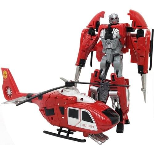 New Style Transformation Robot Toys Boy Cool Anime Action Figure Red Deformation Engineering Car Model Kids Education Toys Gifts