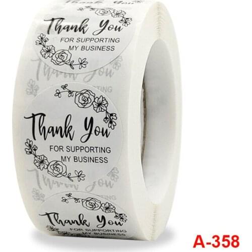 Roll up sticker round thank you sticker baking gift label party home decoration sticker