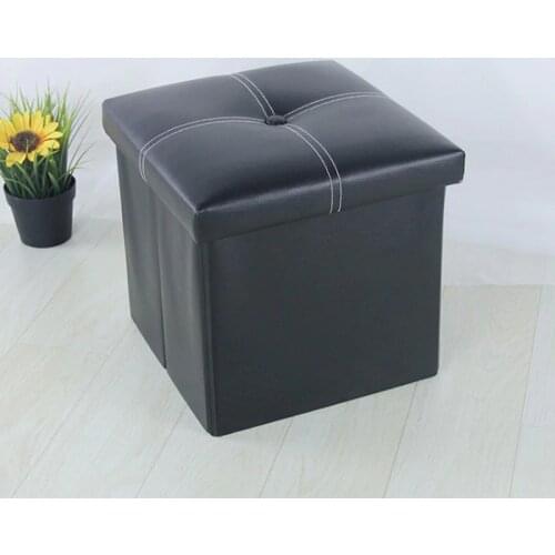 Free shipping 30cm Pu foot square stool with storage space living room ottoman children stool kids storage toy box footrest