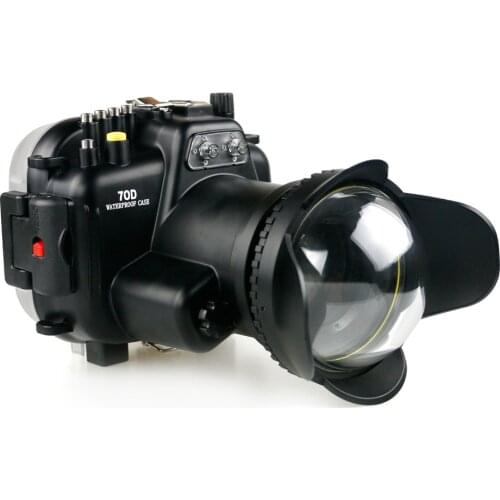 40m 130ft Waterproof Box Underwater Housing Camera Diving Case for Canon 70D 18-155mm Lens Bag Case Cover