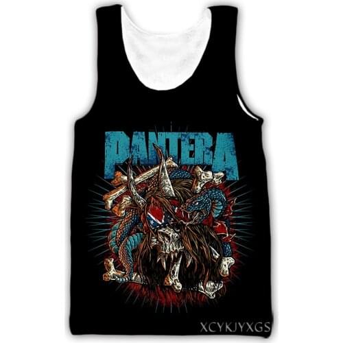 New Men/Women 3D Printed Pantera Casual Vest Fashion Streetwear Men Loose Sporting Tank Top D16