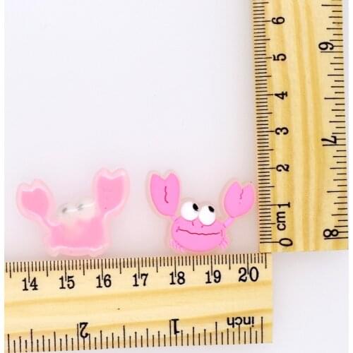 10 pcs Festival Kindergarten Sea Animal DIY Flatback Glow In The Dark Clear Back Handmade Decorations Fish Starfish Whale Crab