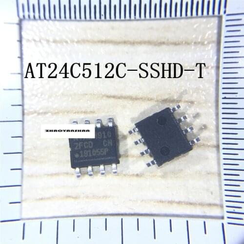 10pcs X AT24C512C-SSHD-T AT24C512C AT24C512C-SSHD new Free Shipping