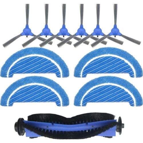 11 PCS Vacuum Parts Replacement for Conga 1090 Robot Vacuum Cleaner Accessories Kit Main Brush Side Brush Mop Cloth
