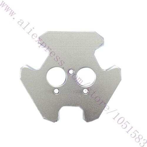 3D Printer M3 Delta Kossel Double Nozzle Fisheye Effector Double Bore Mount Plate For V5/V6 hot end, Chimera, Cyclop Extruder