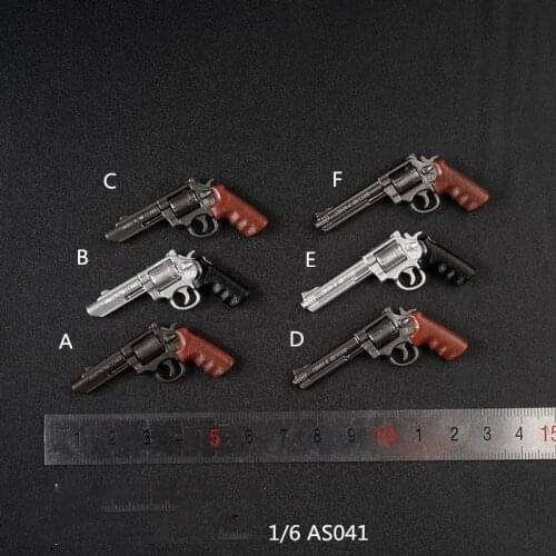 AS041 6 Styles 1:6 Solider Figure Scene Accessories M&P Revolver Gun Weapon Model for 12 inches Solider Action Figure