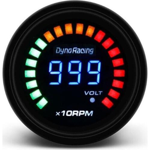 Auto Modification Digital Led Tachometers 52mm Instrument Panel Gauges 12v Universal for Racing Cars