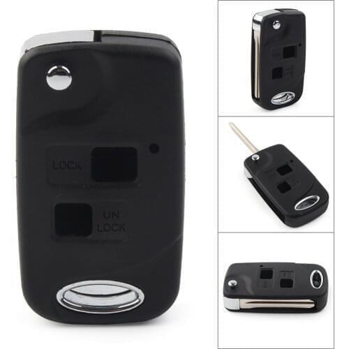 Car Upgraded Flip Remote Key Shell Case Fob For Toyota Yaris Carina Corolla RAV4 Prius Prado Land Cruiser Highlander With TOY47