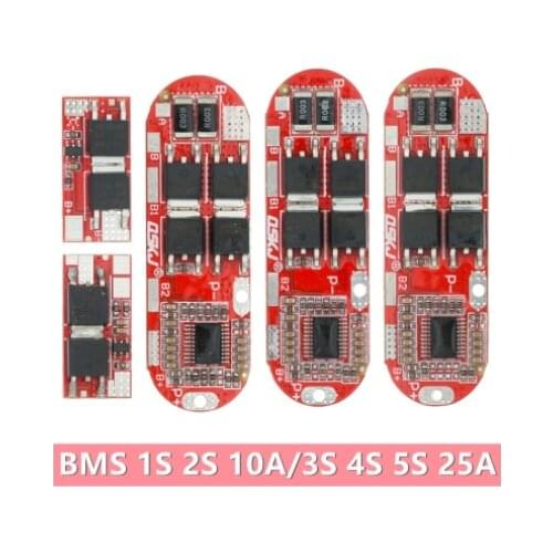 3s 4s 5s 25A Bms 18650 Li-ion Lipo Lithium Battery Protection Circuit Board Module Pcb Pcm 18650 Lipo Bms Charger