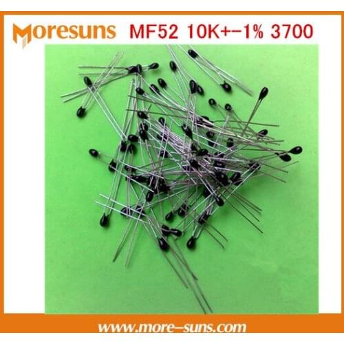 Fast Free Ship 500pcs/lot Good Sensor MF52 10K+-1% 3700 NTC Thermistor Sensor