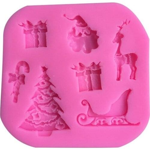 DIY baking mold Christmas tree sugar cake silicone mold 17-74