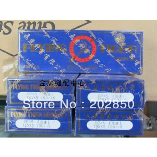 DPx5,100/16,500Pcs/Lot, Flying Tiger Brand Needles,Industrial Bartack& Button Hole Sewing Machines Parts,For Juki,Brother,Zoje