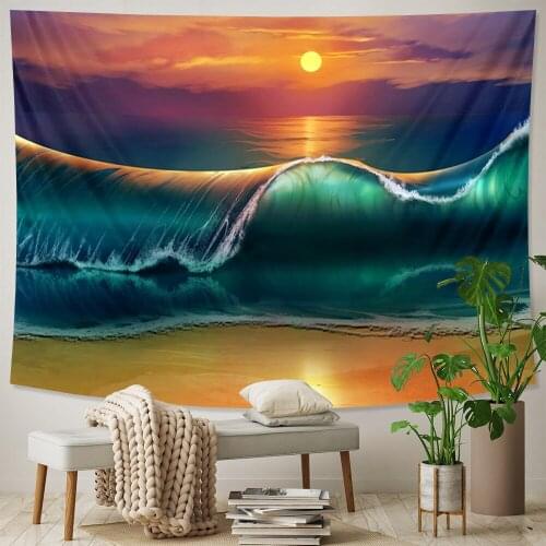 Galactic universe planet psychedelic scene home decoration tapestry Datura Hippie Bohemia decoration yoga mat sofa blanket