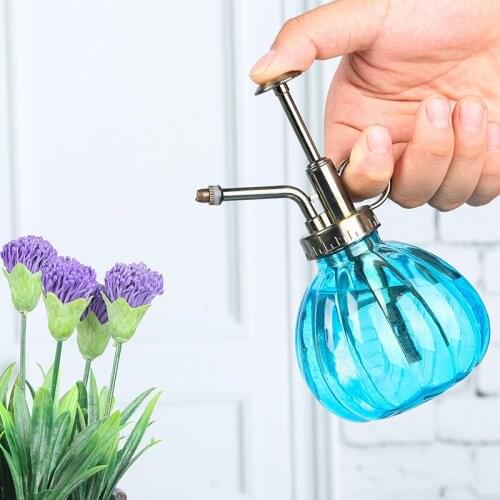 1pc Plant Flower Glass Watering Pot Spray Bottle Garden Mister Sprayer Hairdressing Watering Pot Practical Garden Tool