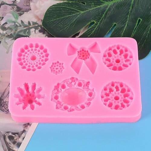 Hot Sale DIY Bow Jewelry Crystal Epoxy Silicone Mold Trinket Molds For Resin Casting Cake Decor Art Mould molde de silicone