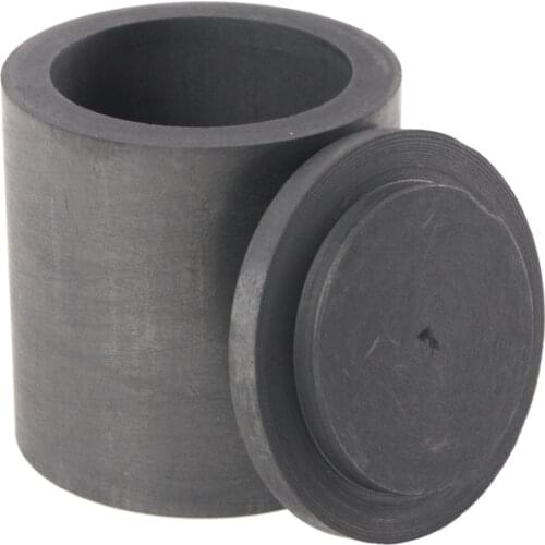 High Purity Graphite Melting Crucible Casting With Lid Cover 40*40mm For Silver&black