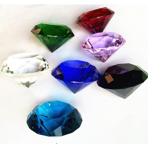 2017 HOT 6pcs 40mm Crystal souvenirs wedding party suppliaes,Diamond jewelry Paperweight,wedding gifts for guests wedding favors