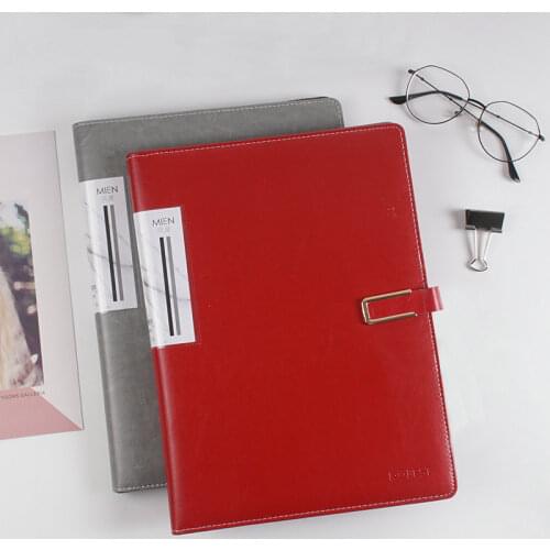 Multi-function Manager Folder A4 Padfolio Leather Folder Organizer For Documents