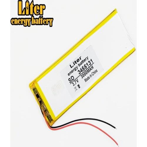 Li-po best battery brand 3.7v built-in lithium polymer battery 3455131 3000mAh battery mobile phone battery