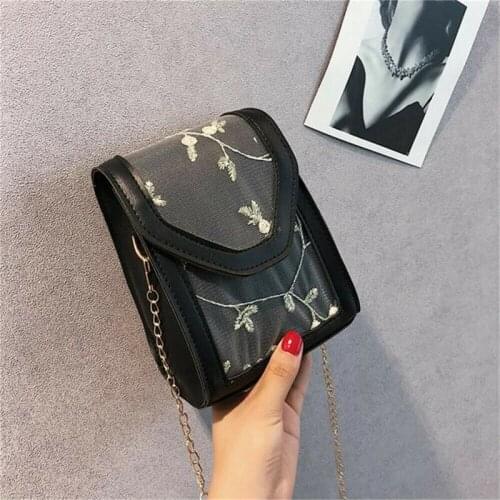 New Women Bag Lovely Lace Floral Leather Shoulder Bag Messenger Crossbody Bag Lady Casual Princess Handbag Purse Tote Small