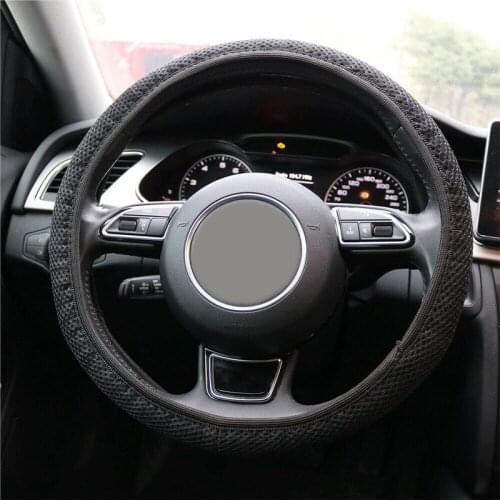 New Four Seasons Universal Sandwich Set ice Silk Steering Wheel Cover Car Handle Set Steering Wheel Cover 38CM Wear-resistant