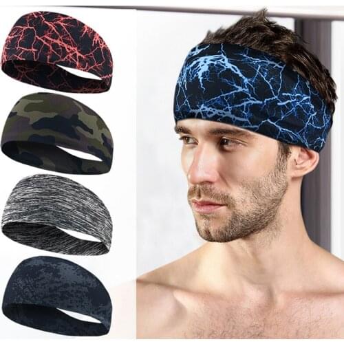 Wholesale Sports Hair Band Sport Headband Lycra Breathable Running Riding Yoga Dance Fitness Sweatband /40