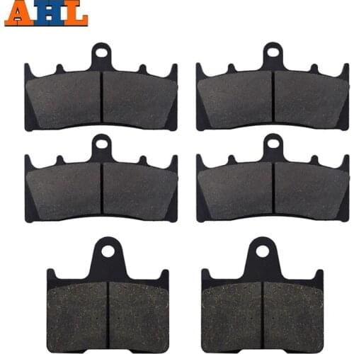 AHL Motorcycle Front and Rear Brake Pads For SUZUKI GSXR 1000 GSXR1000 K1/K2 2001-2002 Black Brake Disc Pad