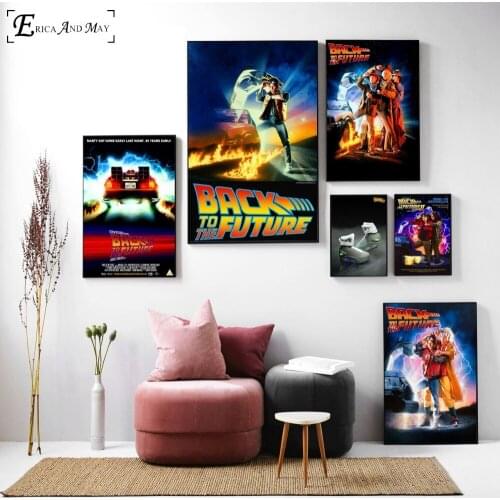Back To The Future 1985 Movie Poster And Print Canvas Art Painting Wall Pictures For Living Room Decoration Home Decor No Frame