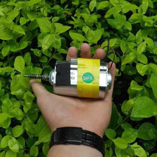 DC 24V 30W Permanent Magnet Motor with Overheat Protection Switch Forward & Reverse Adjustable Speed Motor Threaded Shaft Motor