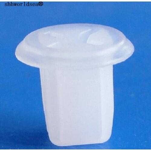 Shhworldsea 100pcs car plastic clip auto fasteners screw grommet # 6 screw size for Nissan 96706-H2500 #6 screw size