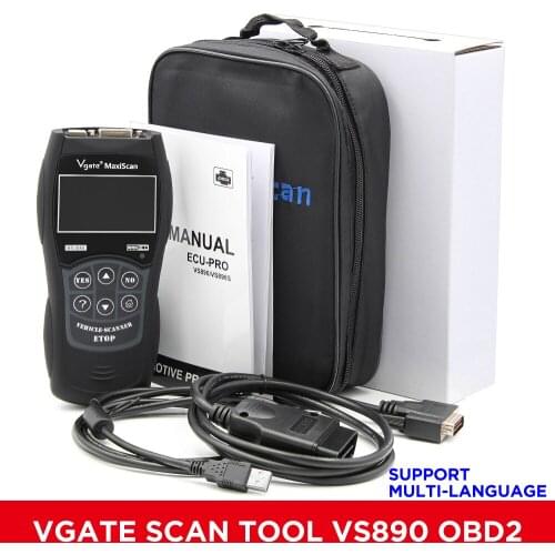 Vgate Scan Tool VS890 OBD2 Car scanner Maxiscan OBD II Code Reader Fault Auto Diagnostic-Tool support multi-language