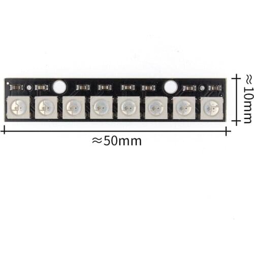 5PCS 8 channel WS2812 5050 RGB LED lights built-in full color-driven development board