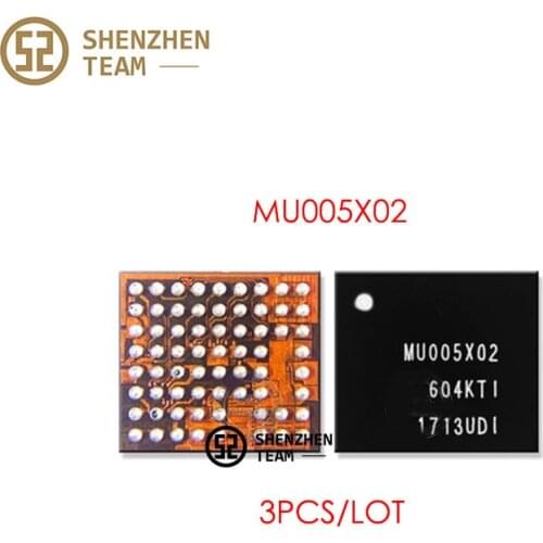 SZteam 3Pcs/Lot PMIC MU005X02 For Small Power IC Samsung J7 Prime J6 Plus J5pro J710F J710 G532F G610F G615F G5700 PM IC Circuit