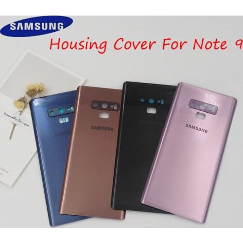Back Battery Cover For Samsung Note 9 Rear Door Housing Panel Case Repair Parts For Galaxy Note9 N960 SM-N960F&Camera Frame Lens