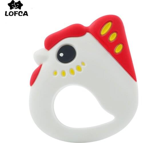 LOFCA Baby Teething Toy 1PC Silicone Chook Teether Food Grade Pacifier Clip BPA Free DIY Nursing Pacifier Chain Necklace Making