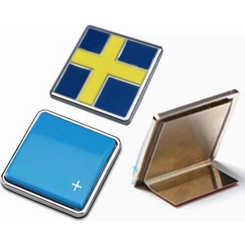 10x s40 s60 s80 v40 v50 v60 v70 xc60 xc70 xc90 c30 Sweden Flag Car Head Grille Styling Emblem Decorations Car Tail Badge