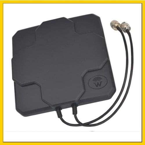 2*22dBi outdoor 4G MIMO antenna LTE dual polarization panel antenna N male connector (white or black) 20cm cable