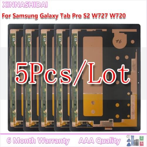 5PCS/100%Tested For Samsung GALAXY TabPro S2 SM-W727 W720 W725 LCD Display Digitizer Screen Touch Panel Assembly