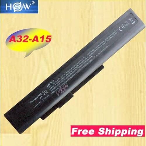 HSW 8Cell 14.4V Battery for DNS (0154706) E6201 E6222 X6815 Laptop Battery For MSi A32-A15 A41-A15 A42-A15