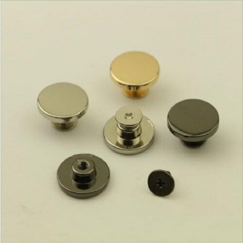 10pcs/lot new luggage hardware accessories 15mm wide round flat screw rivet bag bottom rivet